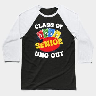 Senior Uno Out Funny Class Of 2024 Gift For Men Women Baseball T-Shirt